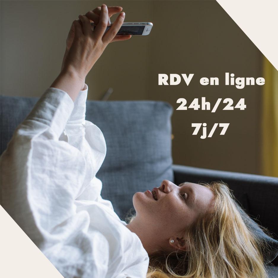 N'hésitez pas à prendre votre rdv sur notre site ! c'est très facile et pratique lorsque le salon est fermé !